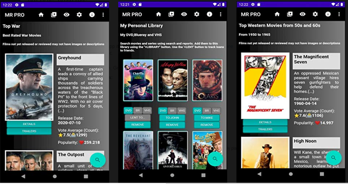 Movie Mania schermate