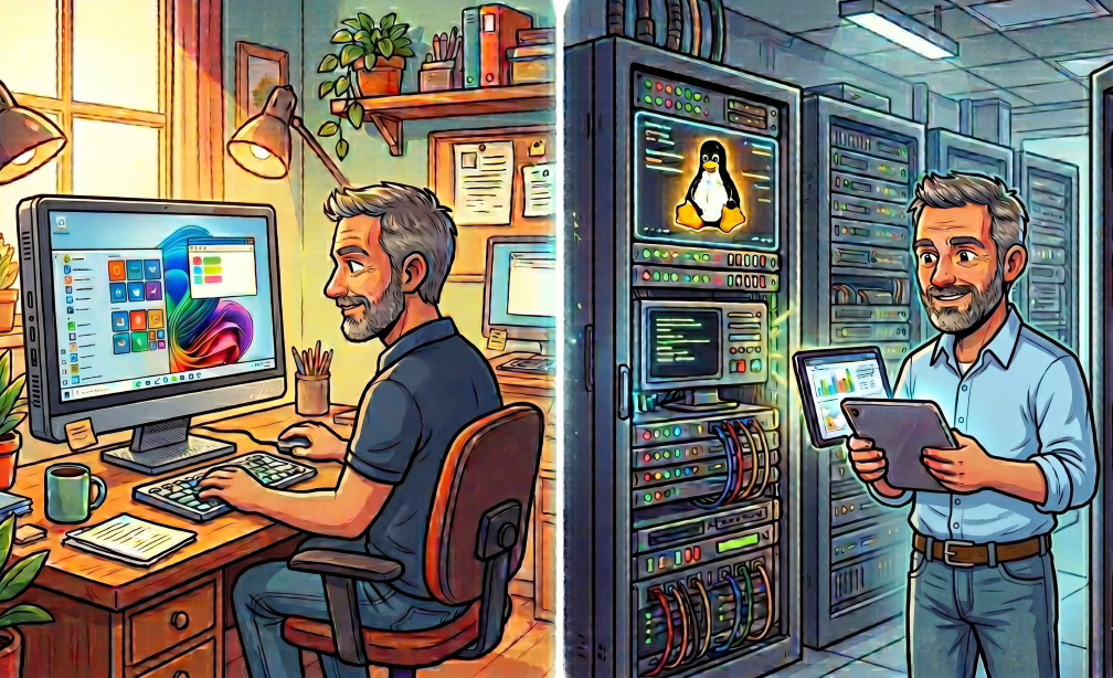 Perché sono tornato a Windows sul PC e ho tenuto Linux sui server